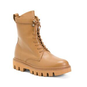 KOIO Fawn Made In Italy Leather Cortina Lace Up Boots